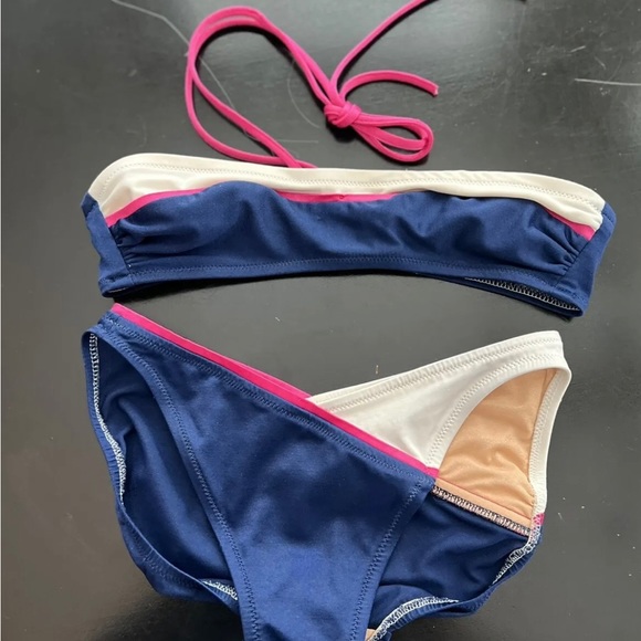 Vintage Deweese Designs two piece bikini swimsuit - Picture 3 of 13